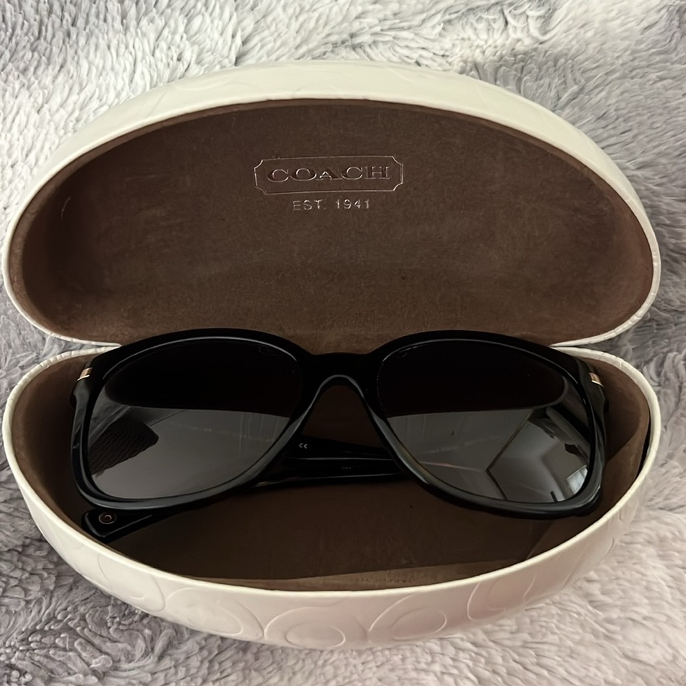 Coach Vintage Sunglasses including Coach Case and Coach glasses cleaning towel